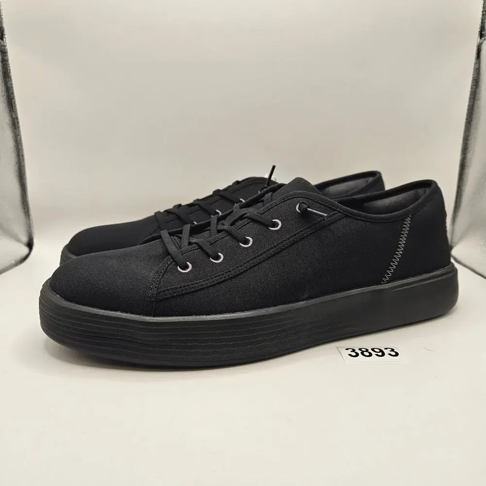 HEY DUDE MEN'S 13 CODY CANVAS BLACK/BLACK NWT 41291-060